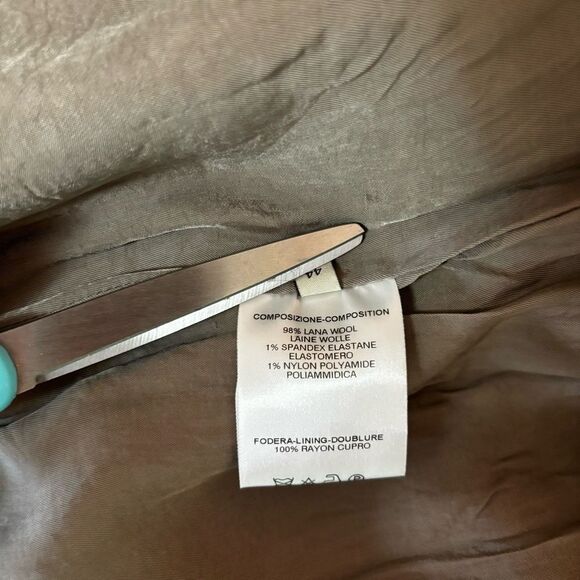 Stella McCartney Tweed Green Wool Blend Pencil Skirt | EU Size 44 | EUC - Picture 8 of 8